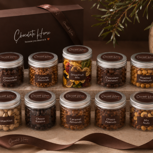 10 Jars of Dragee Nuts & Freeze Dried Fruits