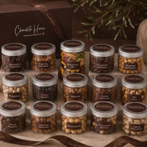 15 Jars of Dragee Nuts & Freeze Dried Fruits